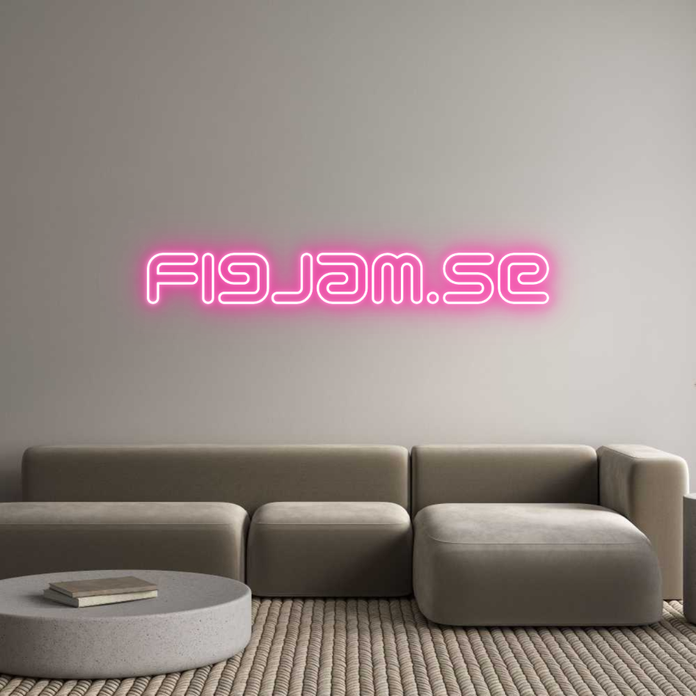 Anpassad neon: figjam.se