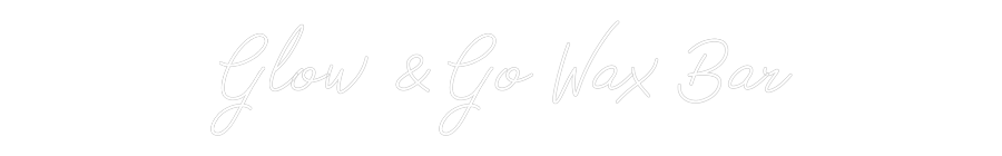 Anpassad neon: Glow & Go Wax...