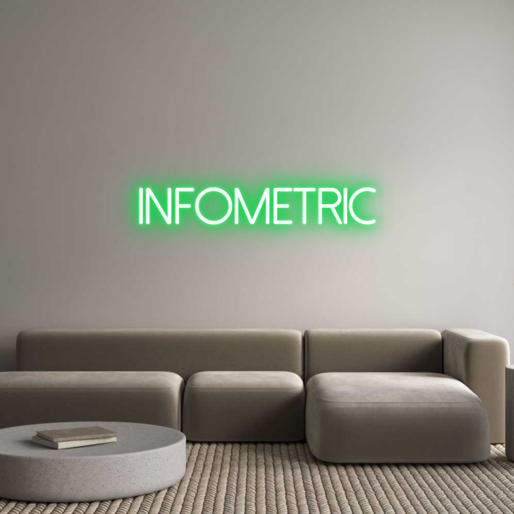 Anpassad neon: Infometric
