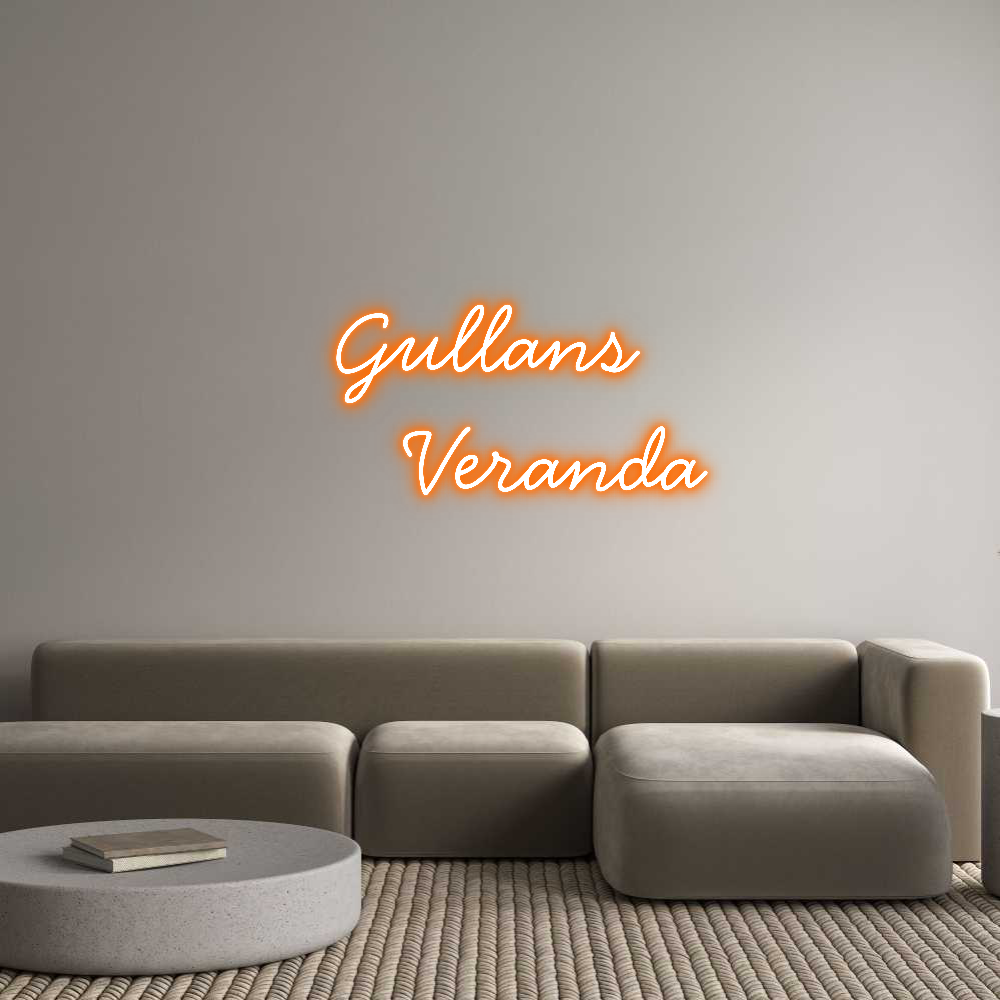 Anpassad neon: Gullans 
   ...