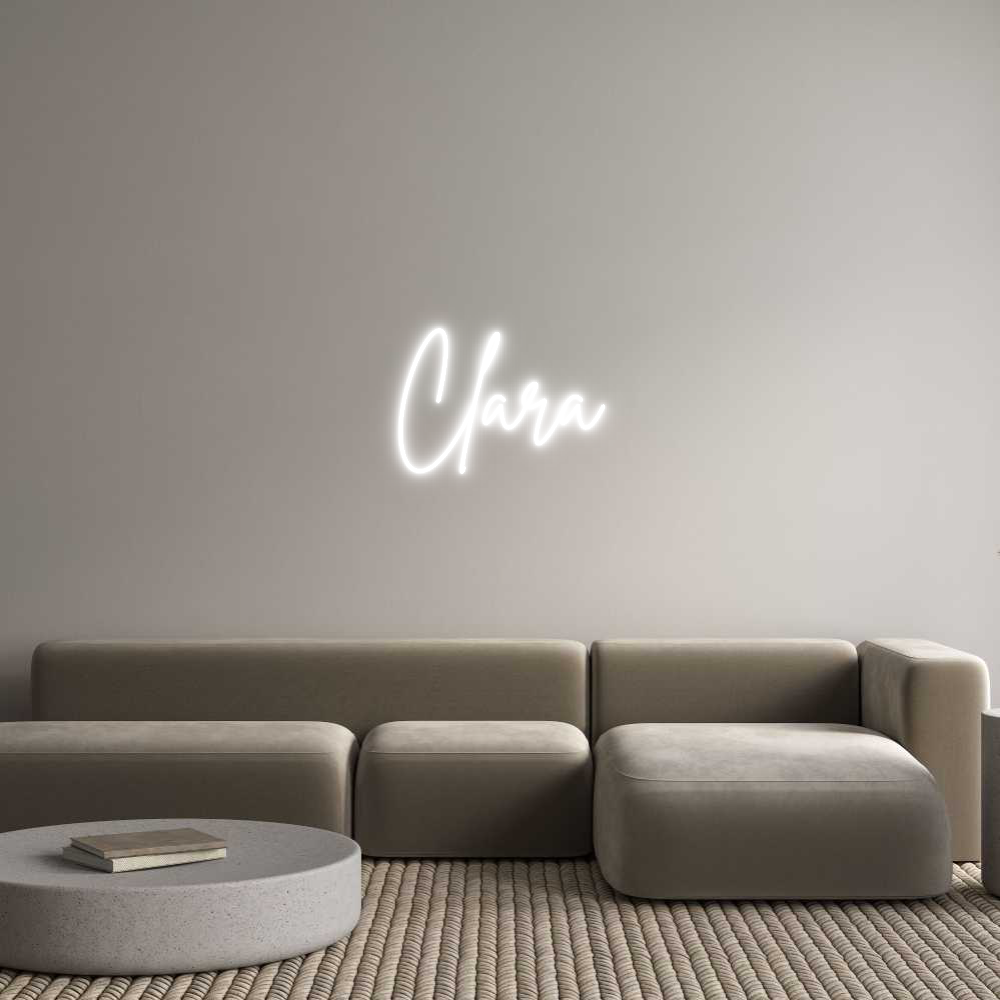 Anpassad neon: Clara
