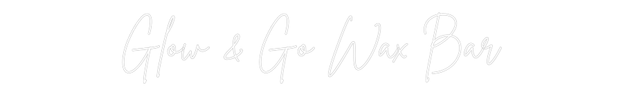 Anpassad neon: Glow & Go Wax...