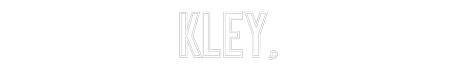 Anpassad neon: KLEY,