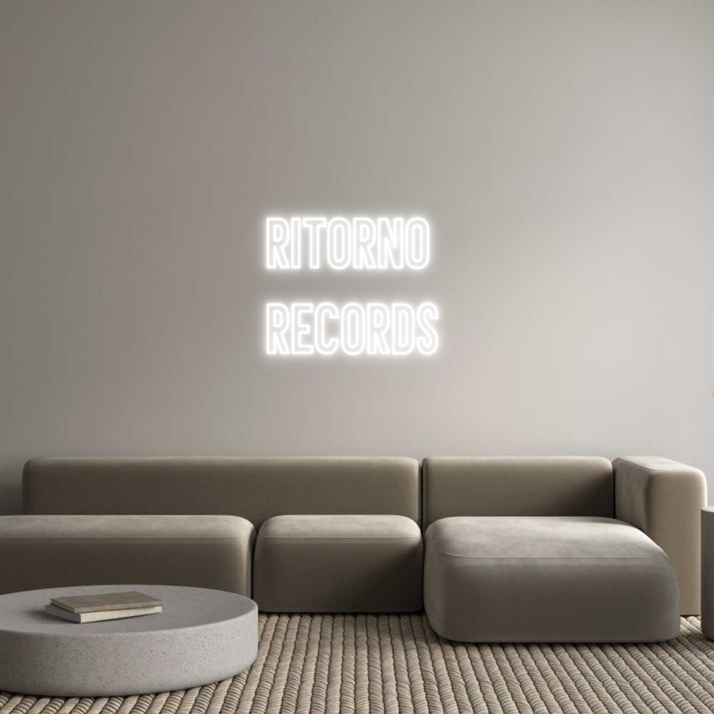 Anpassad neon: Ritorno 
Rec...