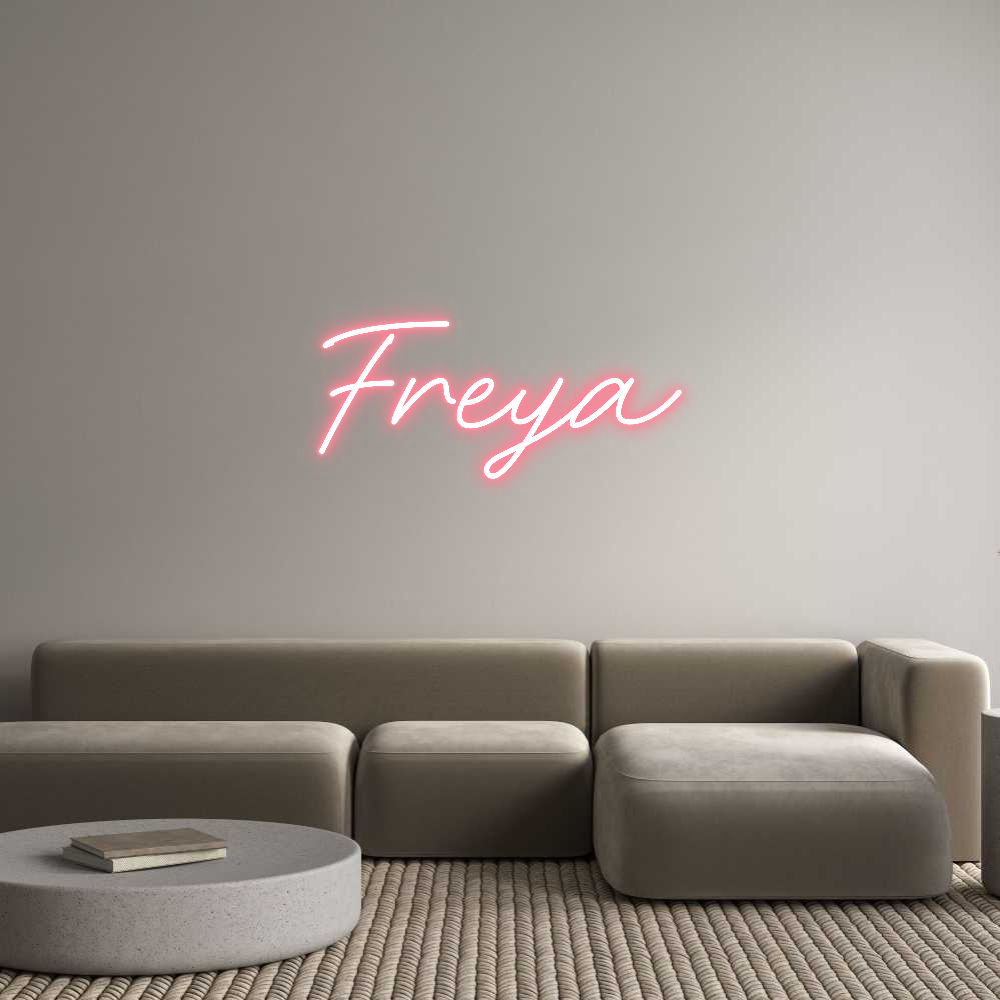 Anpassad neon: Freya