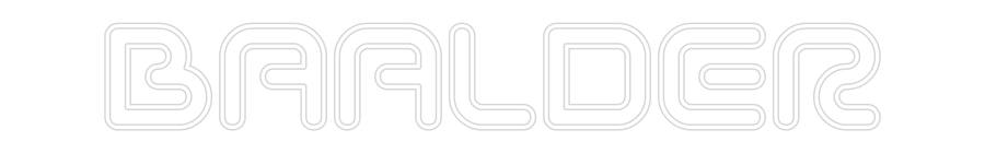 Anpassad neon: BAALDER
