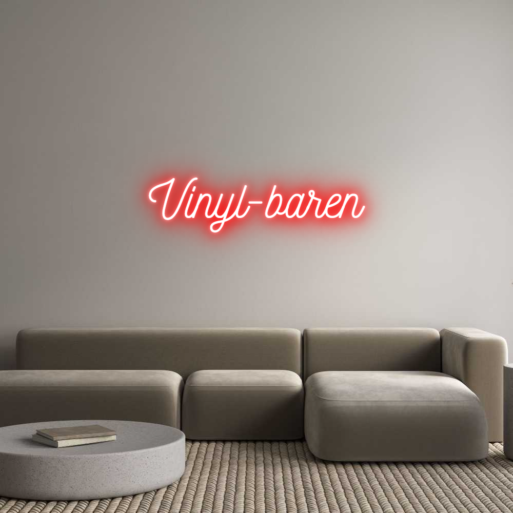 Anpassad neon: Vinyl-baren