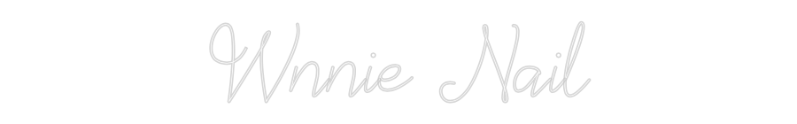Anpassad neon: Wnnie Nail