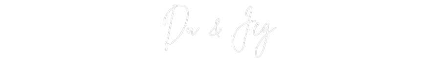 Anpassad neon: Du & Jeg