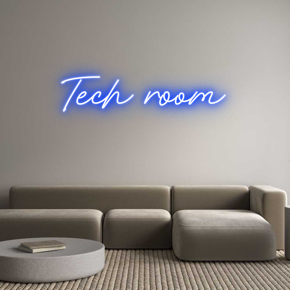 Anpassad neon: Tech room