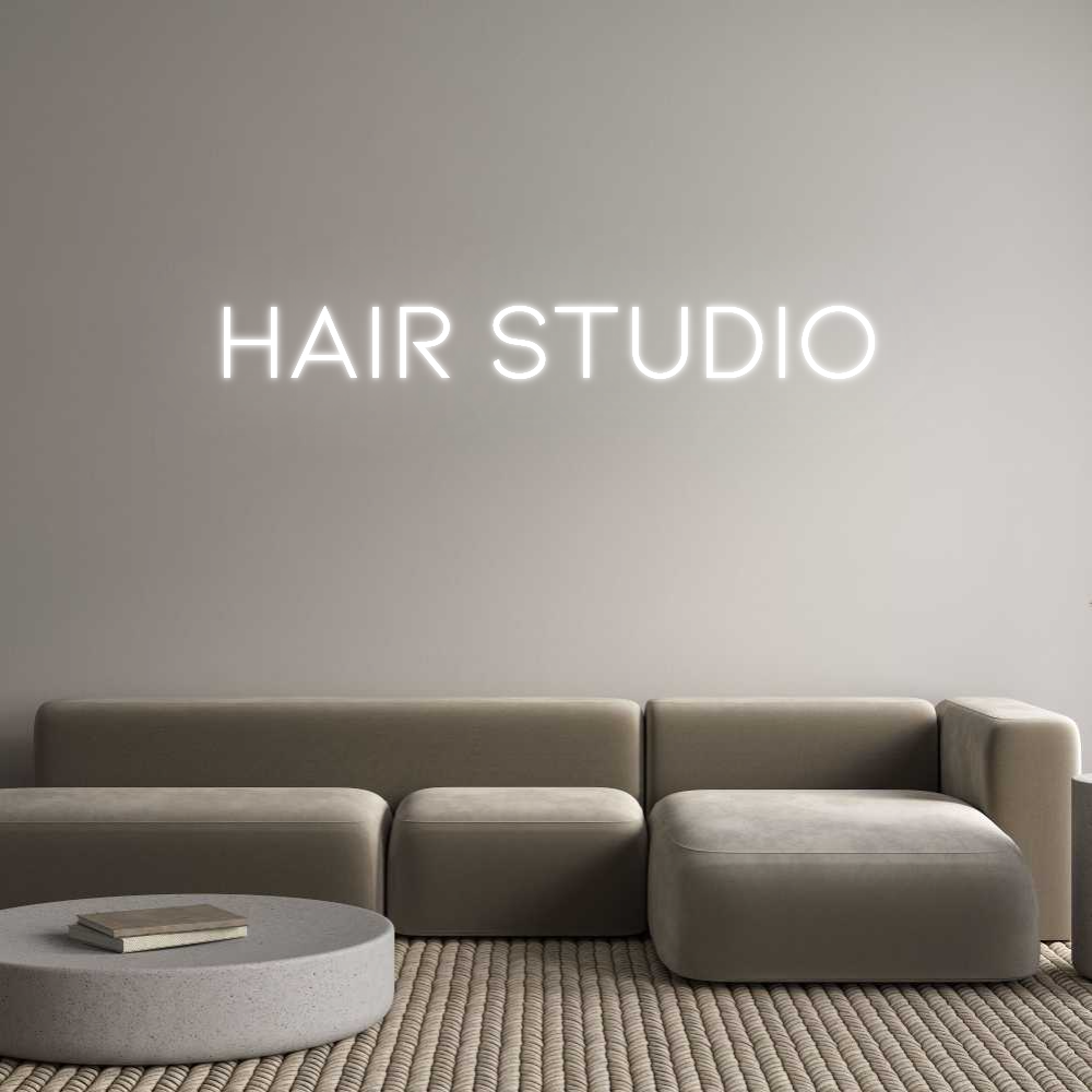 Anpassad neon: HAIR STUDIO