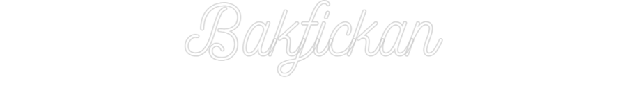 Anpassad neon: Bakfickan