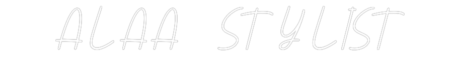 Anpassad neon: ALAA  STYLIST