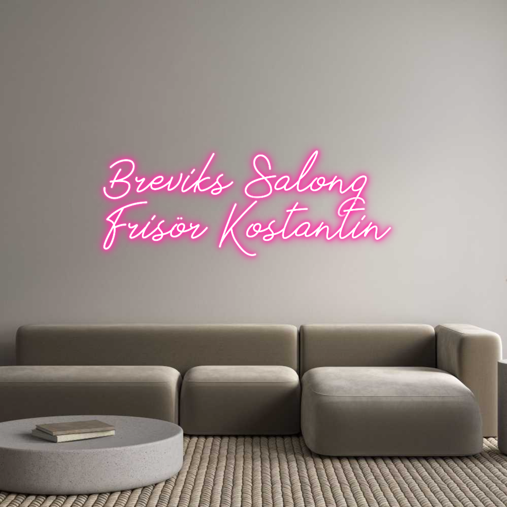 Anpassad neon: Breviks Salon...