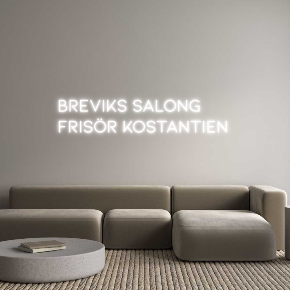 Anpassad neon: Breviks Salon...