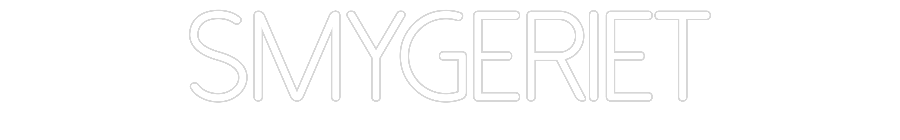 Anpassad neon: SMYGERIET