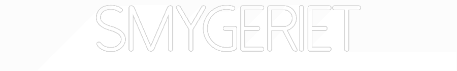 Anpassad neon: SMYGERIET