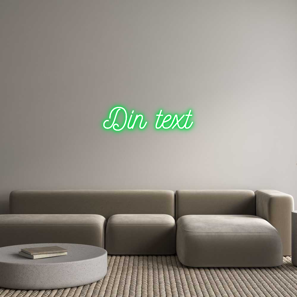 Anpassad neon: Din text
