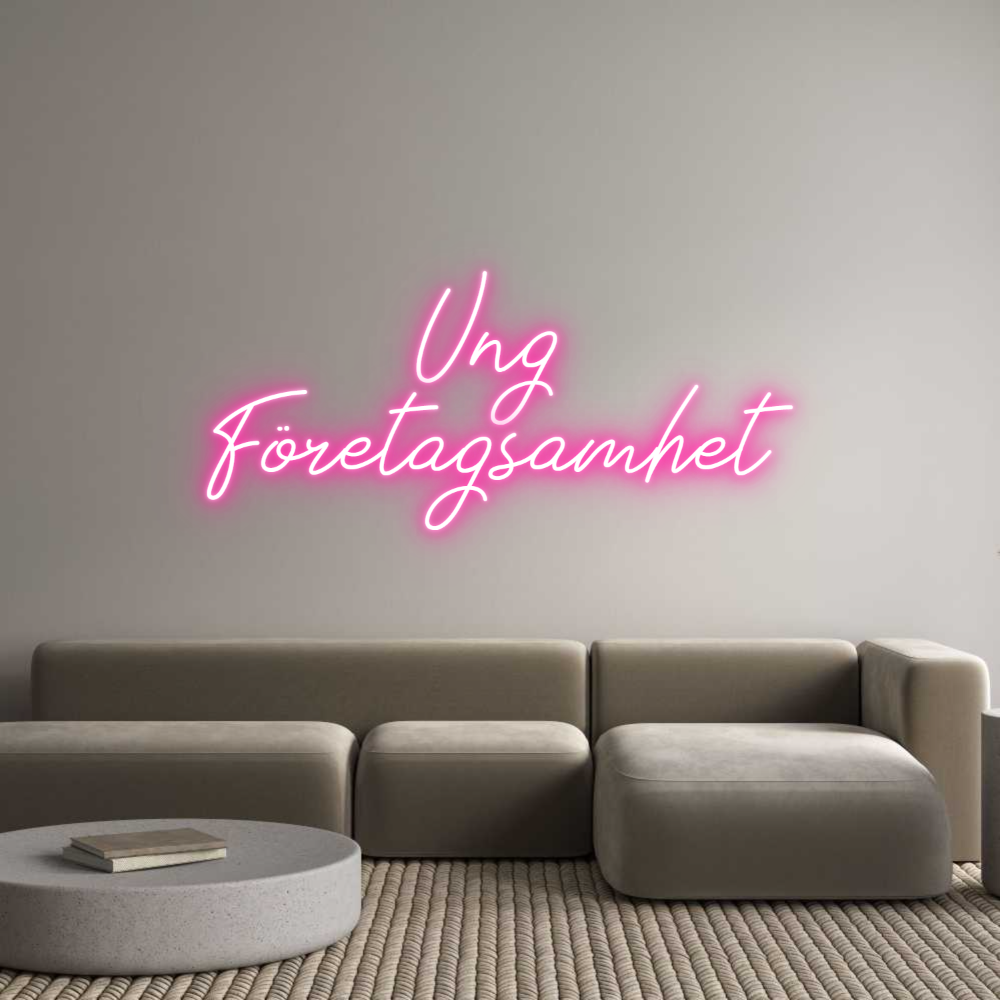 Anpassad neon: Ung 
Företag...