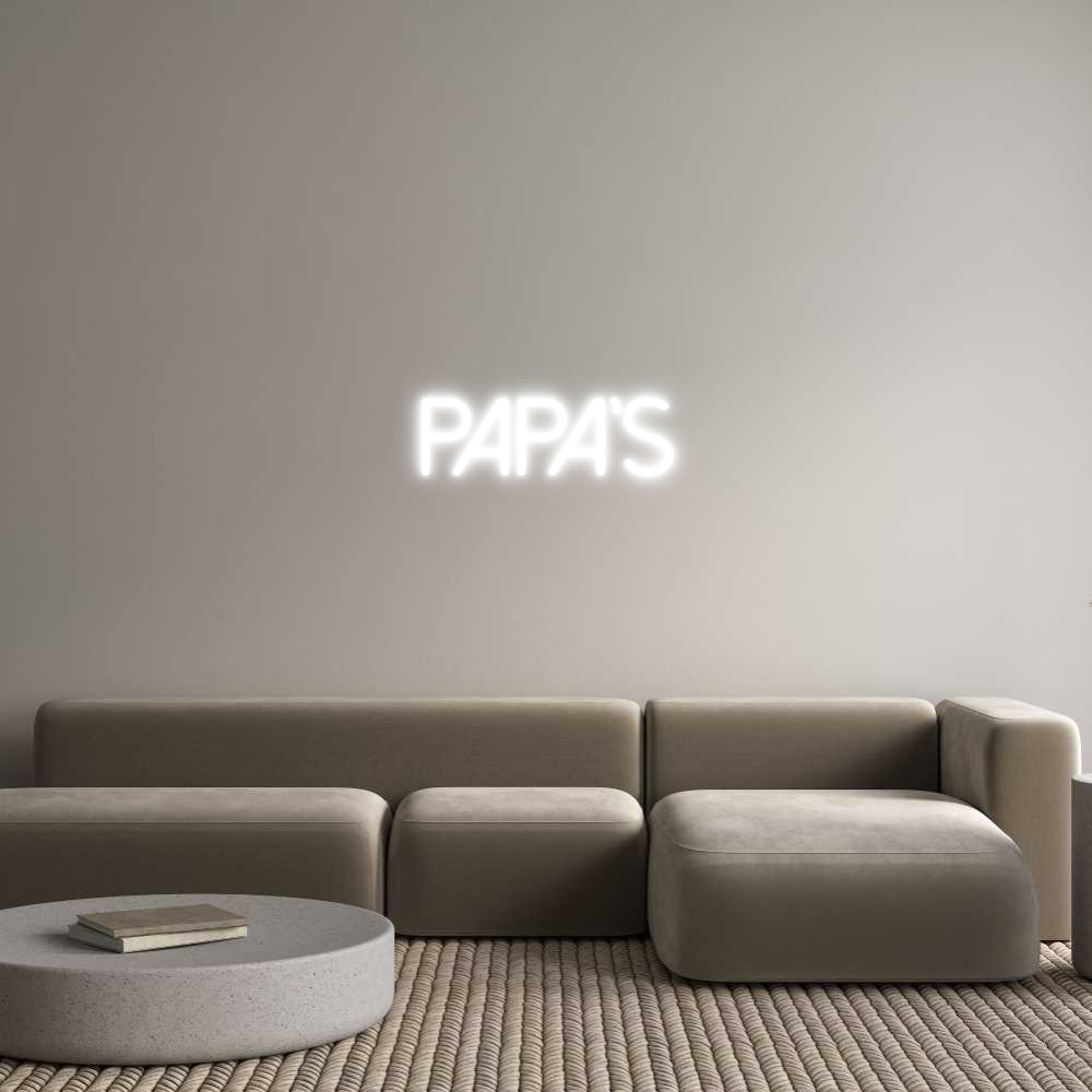 Anpassad neon: Papa’s