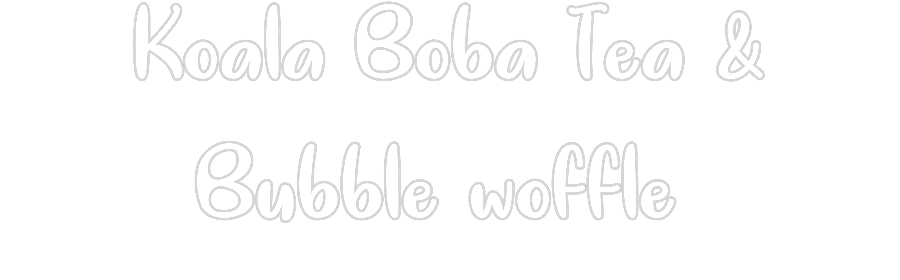Anpassad neon: Koala Boba Te...