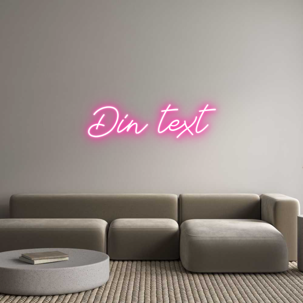 Anpassad neon: Din text
