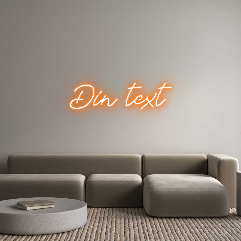 Anpassad neon: Din text