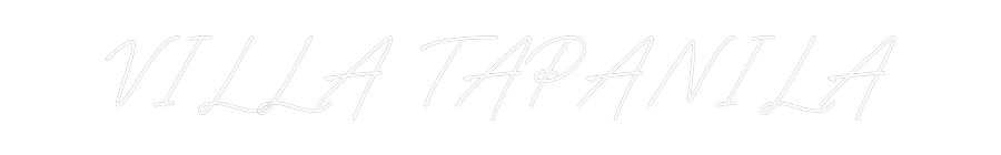 Anpassad neon: VILLA TAPANILA