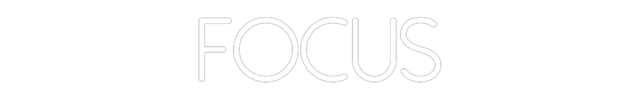 Anpassad neon: FOCUS