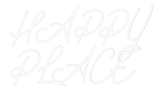 Anpassad neon: HAPPY
PLACE