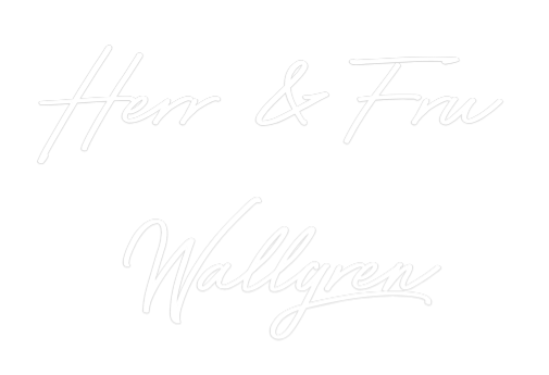 Anpassad neon: Herr & Fru
W...