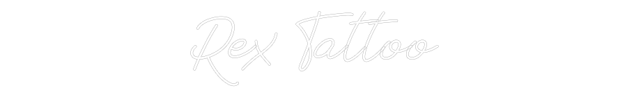 Anpassad neon: Rex Tattoo