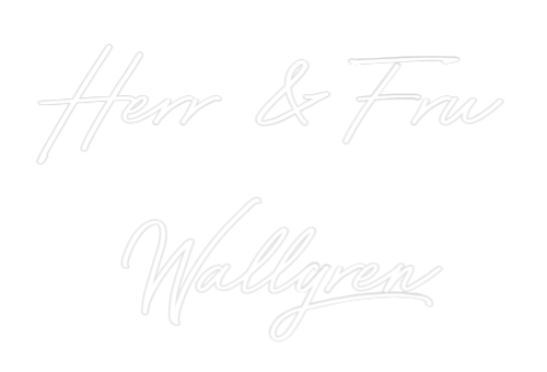 Anpassad neon: Herr & Fru
W...