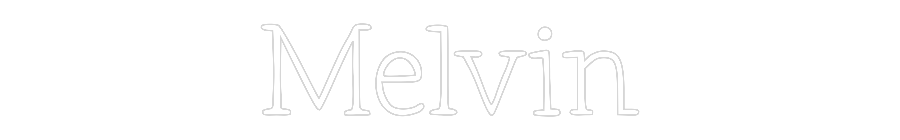 Anpassad neon: Melvin