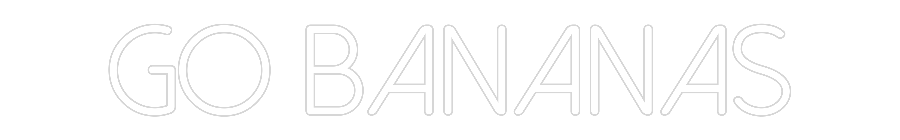 Anpassad neon: GO BANANAS