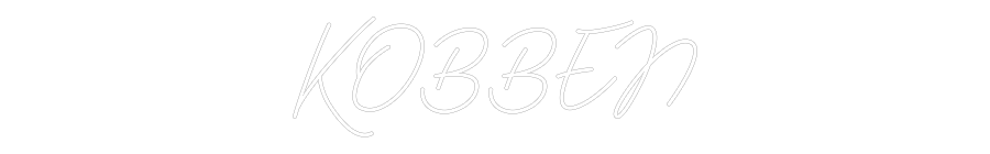 Anpassad neon: KOBBEN