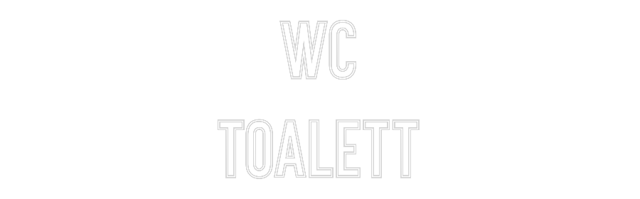 Anpassad neon: WC
Toalett