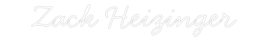Anpassad neon: Zack Heizinger
