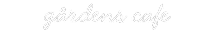 Anpassad neon: gårdens cafe
