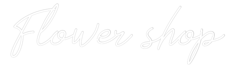 Anpassad neon: Flower shop