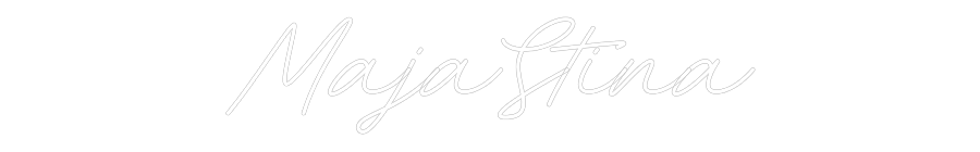 Anpassad neon: MajaStina