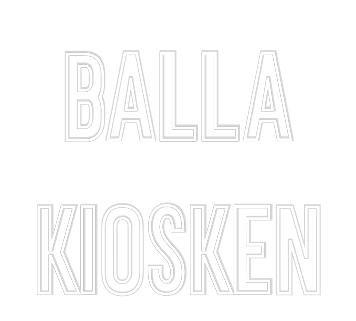 Anpassad neon: BALLA 
KIOSK...
