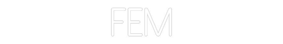 Anpassad neon: FEM