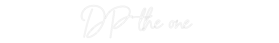 Anpassad neon: DP the one