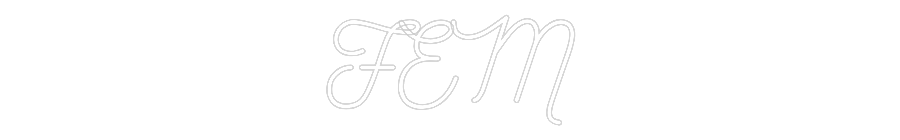 Anpassad neon: FEM