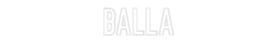 Anpassad neon: BALLA