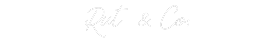 Anpassad neon: Rut & Co.