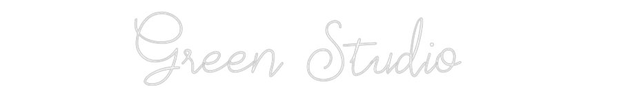 Anpassad neon: Green Studio