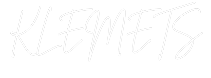 Anpassad neon: KLEMETS