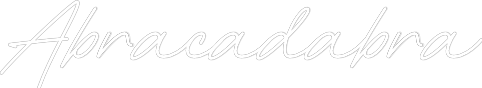 Anpassad neon: Abracadabra